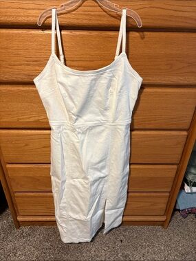 Steve Madden White Spaghetti Strap Midi Dress